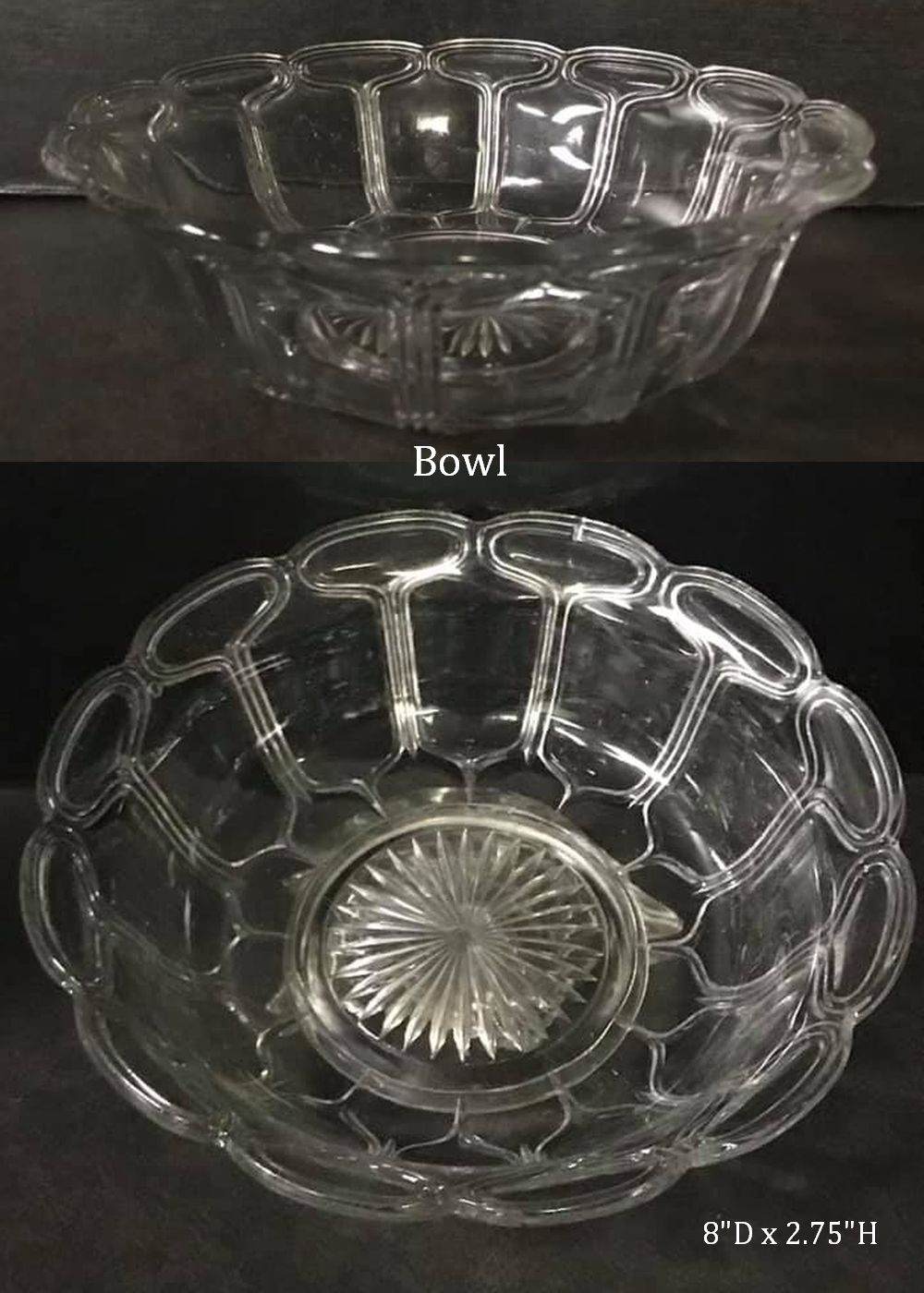 EAPGS Pattern Index LANCASTER GLASS CO. No. 411 CROWN (OMN)