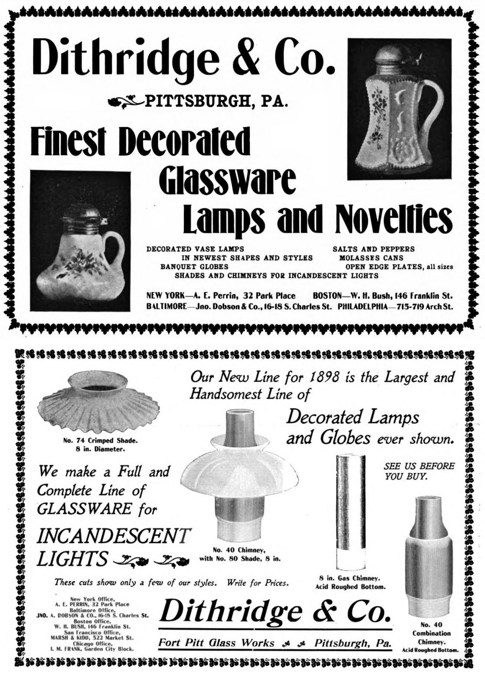 EAPGS Pattern Index DITHRIDGE & CO. ADS, CATALOGS, AND INFORMATION