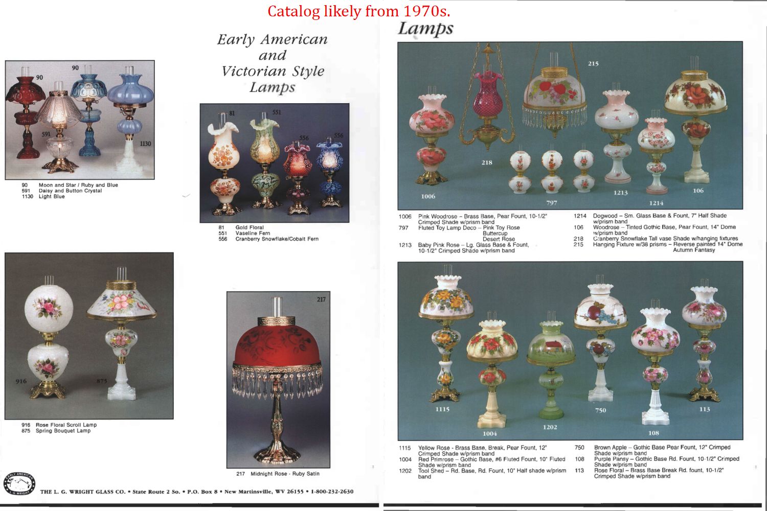 EAPGS Pattern Index REPRODUCTIONS BY L.G. WRIGHT/CATALOGS