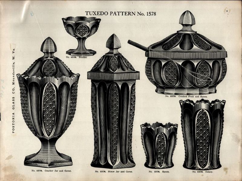 EAPGS Pattern Index FOSTORIA GLASS CO. No. 1578 TUXEDO (OMN)