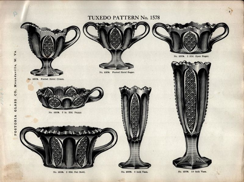 EAPGS Pattern Index FOSTORIA GLASS CO. No. 1578 TUXEDO (OMN)