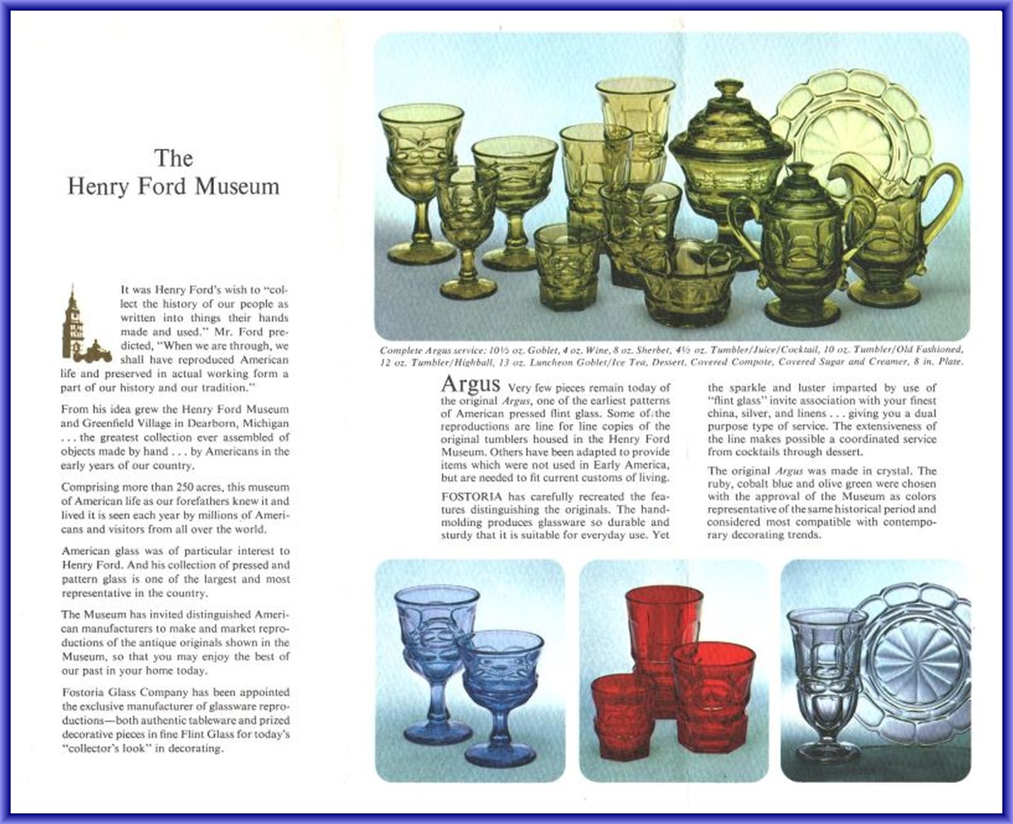 EAPGS Pattern Index REPRODUCTIONS OF PATTERNS ORIGINAL TO FOSTORIA