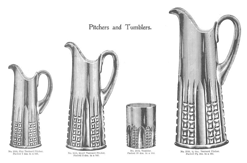 EAPGS Pattern Index CAMBRIDGE GLASS CO. No. 2518 (OMN) pitcher